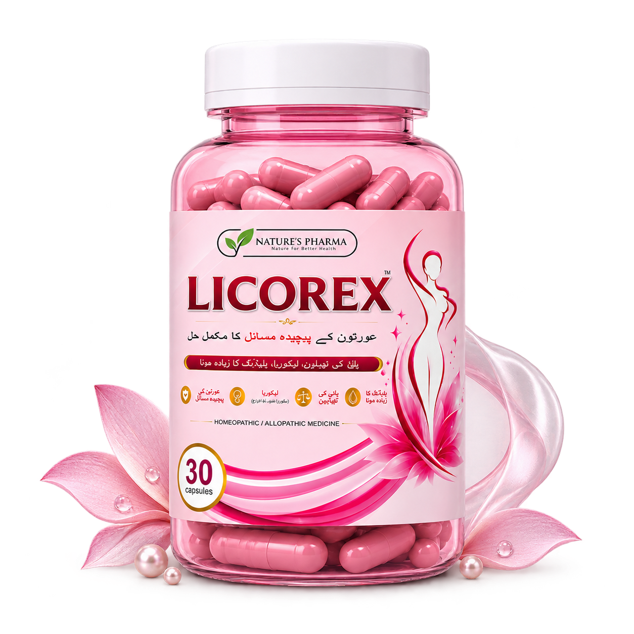 LICOREX leucorrhea and women's intimate health support product in Pakistan